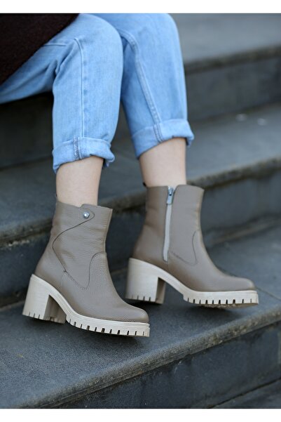 EREN SHOES BAG (DOHA) Cizme cu talpă anti-alunecare din piele naturală de nurcă