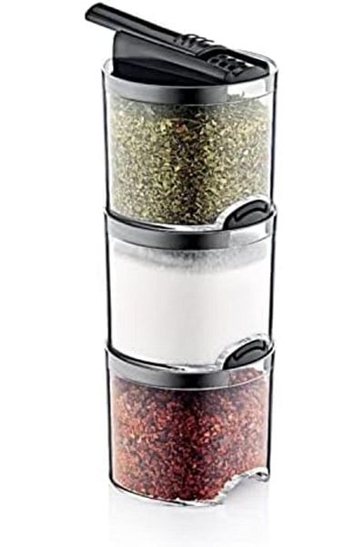 STOREMAX Bystoreby Favorite 3-Piece Spice Set, 3-Piece Spice Set with Luxury Stand |   Elegance in the Kitchen and