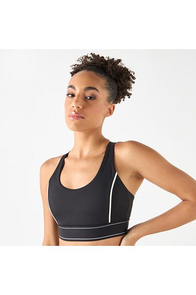 Kappa Panelled Sports Bra With Racerback
