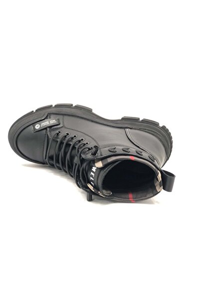 GAMELU Fade Memory Rubber Non-Slip Sole Unisex Women's Boots BLACK