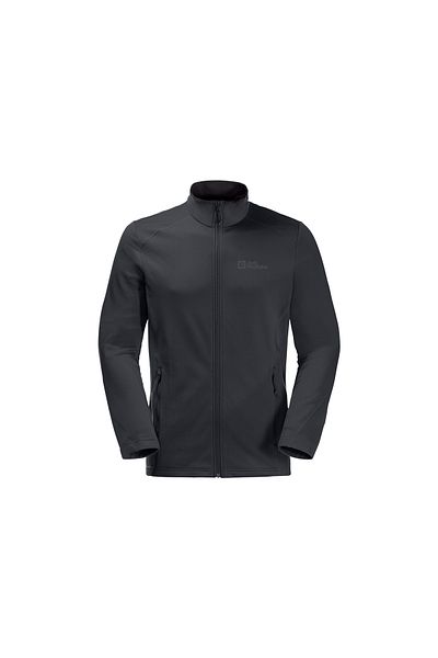 Jack Wolfskin سترة صوفية للرجال بسحاب كامل من Kolbenberg Softshell & Fleece