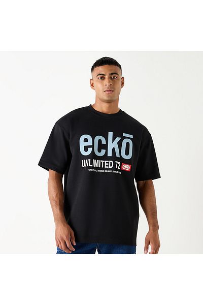 ECKO Unltd Printed Crew Neck T-shirt With Short Sleeves