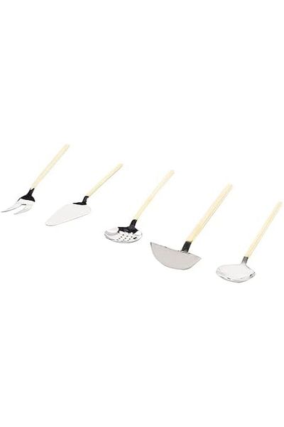 STOREMAX Rom 8100 Matte Gold 5 Piece Service Set Romshp