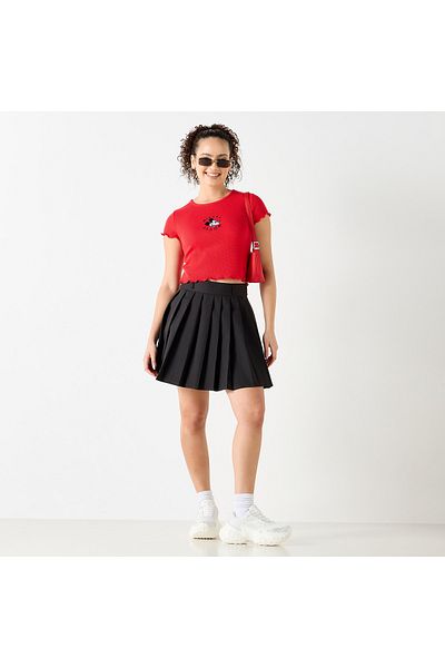 SP Characters Chr L Lettuce Hem Crop Tee