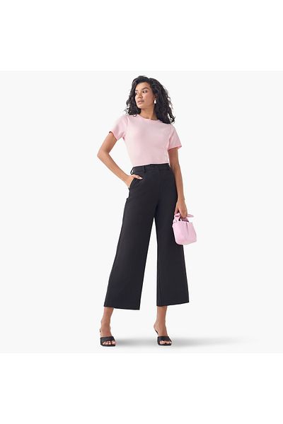 2Xtremz Embellished Crew Neck T-shirt With Pleated Detail