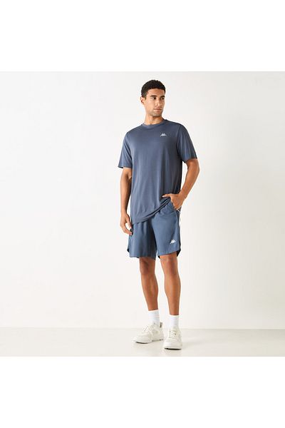 Kappa Logo Detail Shorts With Elasticated Waistband And Pockets