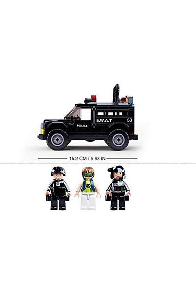 STOREMAX Ysstorex Police Armoured Car Construction Set, 293 Pieces Starcolxollection 655141