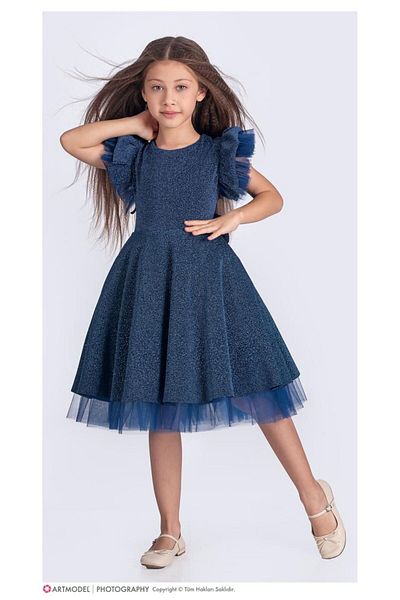 Little Pumpkin Βραδινό φόρεμα για κορίτσι με Glitter Tutu φούστα