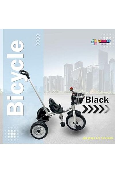 ALBADER 2 in 1 Tricycle for Kids with Parental Push Handle, Small Bell, Kids Tricycles For Kids