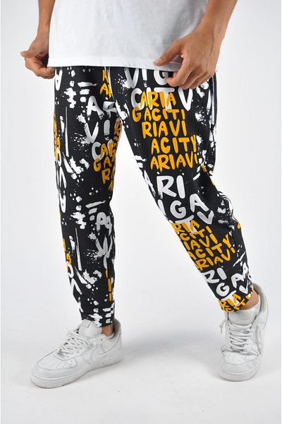 Superbluemexico Patterned Straight Leg Trousers