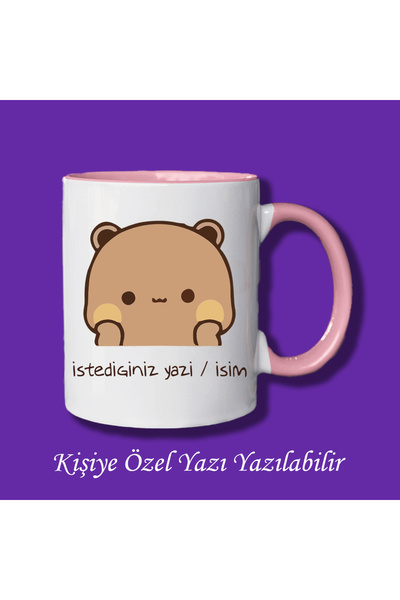 Ceymas Hediyelik Bubu Dudu Tasarımlı Sevgililer ve Eşlere İsim ve Yazı Yazıla...