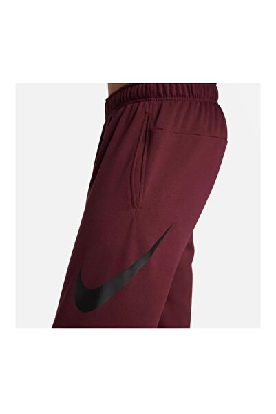 Nike Dri Fit Pant Taper Swoosh Bordo Erkek Eşofman Altı