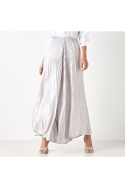 Iconic Pleated Palazzo Pants With Flexi Waist