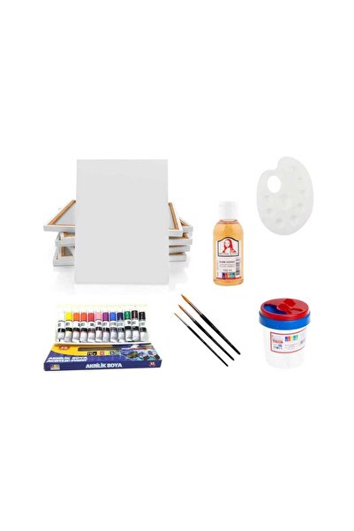 Art Picasso Akrilik Boya Seti 35x50 Tuval Ve Yardımcı Ekipmanlar