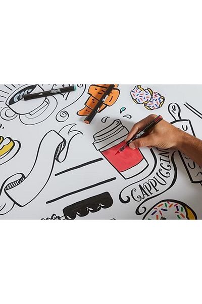 STOREMAX Ntwork Creative Marker Acrylic Paint Pens |   Water Based Crayons with Brush Tip |   Ink Kağ