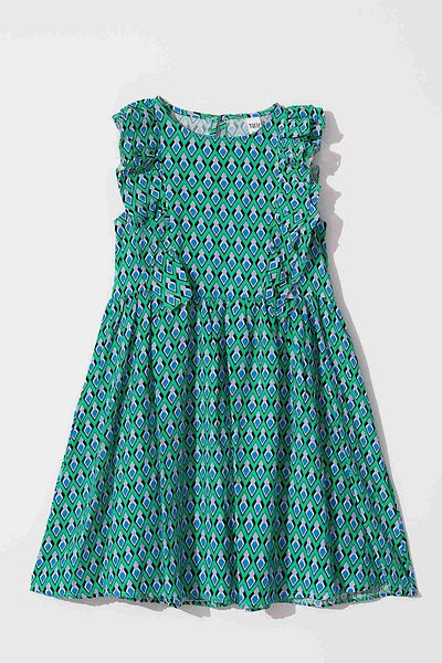 HAUSEkids 6-9 Years Elfida Girl's Dress -Green-