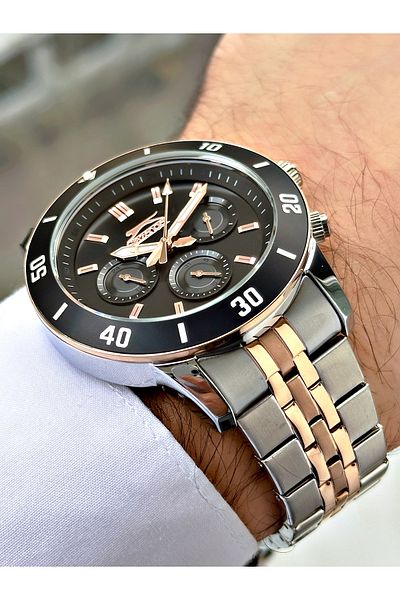 Slazenger Functions Active 5 Atm Waterproof Steel Band Men Wrist Watch 2103