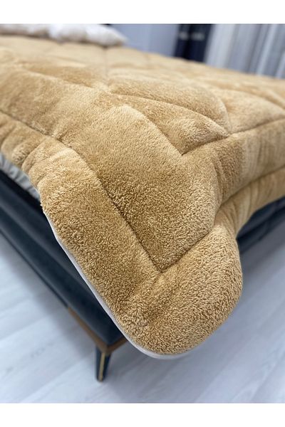 yok yok evim eve dair her şey Welsoft Fluffy Double-Sided Lake House Scenical Patterned Double Comforter Sleeping Set