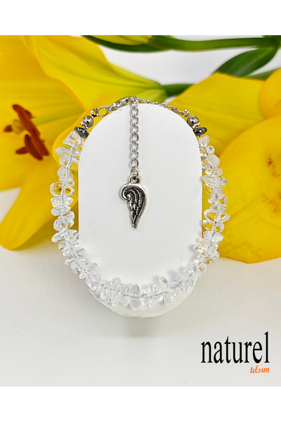 Naturel Tılsım كريستال كوارتز مكسور سوار سيدة الحجر الطبيعي