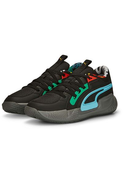 Puma Μπλοκ Χάος Court Rider 378265 -01 Ανδρικά Αθλητικά Παπούτσια Μπάσκετ - ΜΑΥΡΟ