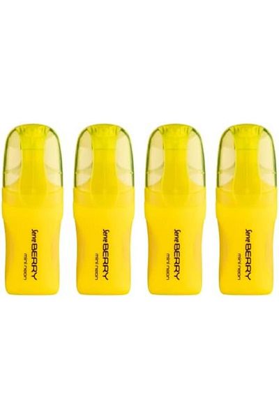 STOREMAX Slcshp 4Lu Set Yellow Mini Highlighter Berry Girdle Pen Cloydx 1061052