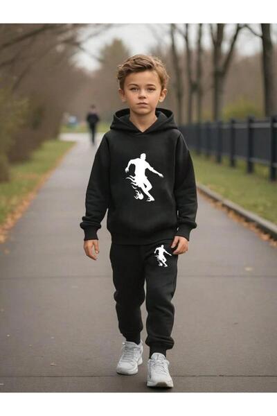 buendiakids Σετ αθλητικής φόρμας με κουκούλα για κορίτσια/αγόρια με στάμπα μα...