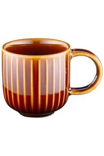 STOREMAX Ntwork Istanbul Porcelain Lev 6-Piece Coffee Cup Set Brown Art 1087243