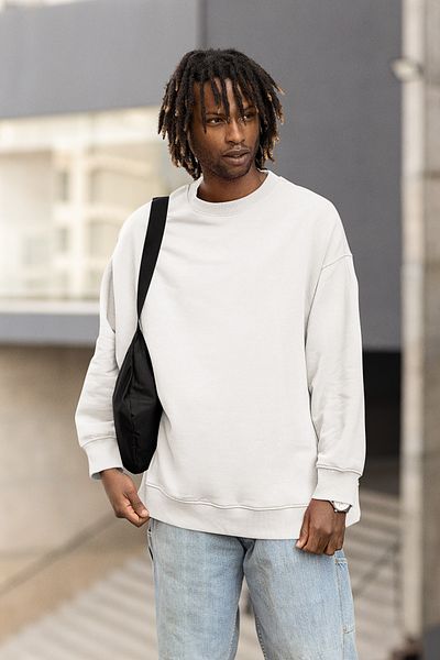 SEVBANO Plain Basic Unisex Oversize Unprinted Sweatshirt