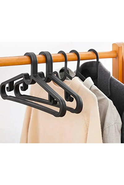 Göcen Ambalaj Çanta Plastic Clothes Hanger Black Skirt Hanger Pants Hanger Bl...