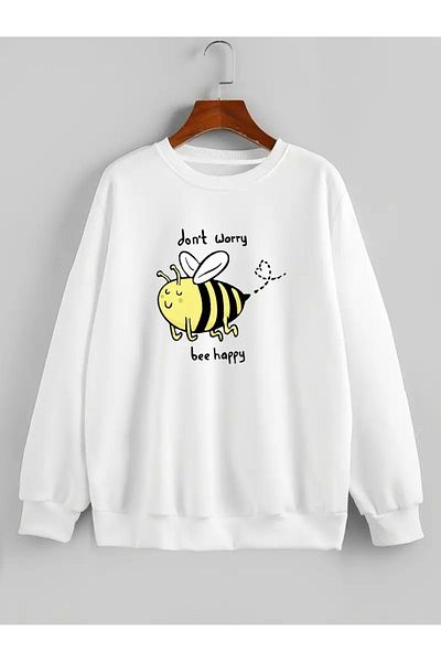 FULL TOLERANCE Working Bee Printed Cycling Neck Sweetshirt