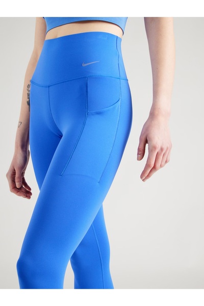 Nike Dri-Fit Universa Medium-Support High-Waisted 7/8 Training Orta Destekli Mavi Kadın Tayt