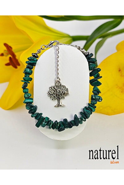 Naturel Tılsım سوار نسائي من الحجر الطبيعي المكسور من Malahit