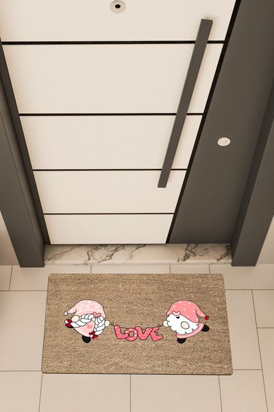 Dormot Home Covoraș de înaltă calitate cu imprimare digitală maro, roz, cu te...