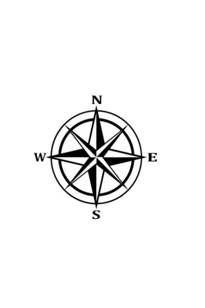 Matris ملصق عالي الجودة من بوصلة - للسيارات، والكمبيوتر المحمول، والأبواب، وا...