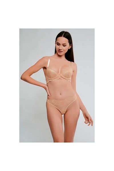 Narnuga Top Quality Soft Glitter Lace Bra Set