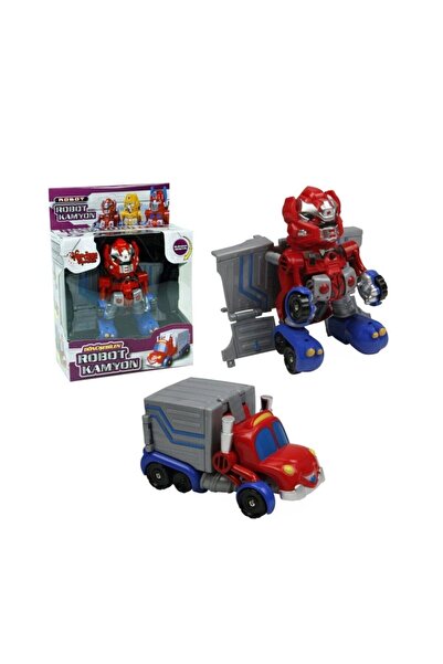 Vardem Oyuncak Kutulu Dönüşebilen Mini Robot Kamyon (karışık Renk 1 Adet)