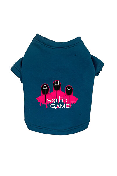 Buddy Store Kedi & Köpek Kıyafeti Elbisesi ve Giysileri Bisiklet Yaka Squid G...