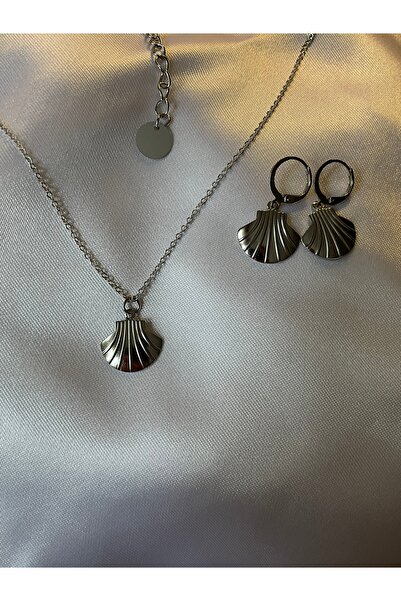 Parla İstanbul İnce Zincir Kolye & Küpe