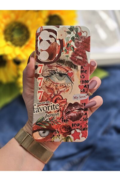 SUPER FRAME Samsung Galaxy A16 Uyumlu Baskılı Şeffaf Telefon Kılıfı