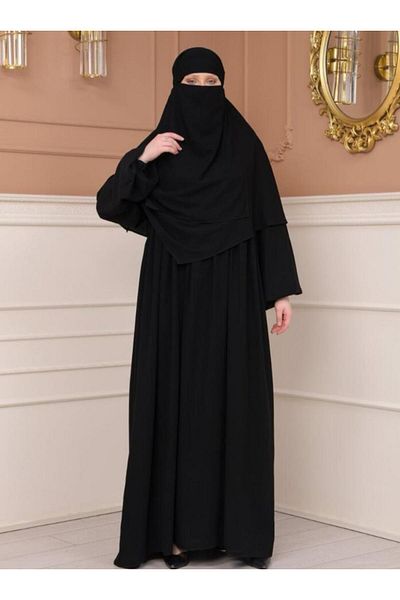 Fashion journey Ferace Hajj Umrah Prayer Hijab Azalea Σετ Αιγύπτιος Μεσίντα Μεταξωτό 3 τεμαχίων