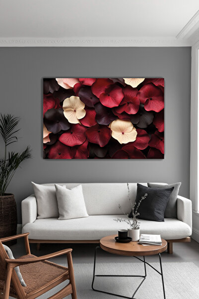 KanvasSepeti Tablou de perete din pânză Grădina Burgundiei, decorativ, elegan...