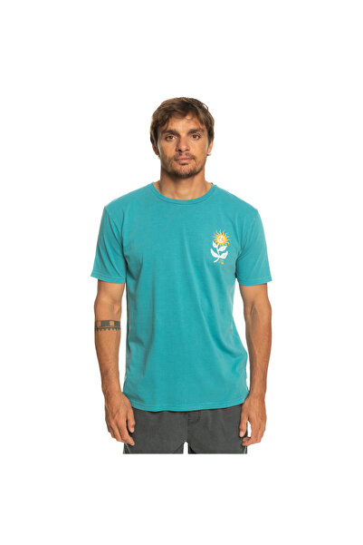 Quiksilver Sunbloom Erkek Mavi Tişört ERKEK T-SHIRT EQYZT07261