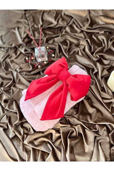 TREND COLOR Hot Water Bag Pink Bow Plush Feet Warmer 2 Liters with Hot Water Bag