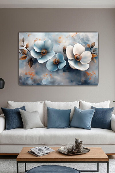 Arkeot Pastel Bahar Kanvas Duvar Tablosu Dekoratif Modern Salon Oturma odası antre dekor Büyük