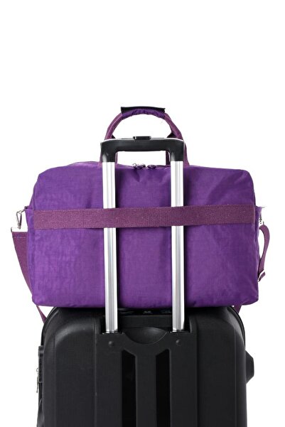 Baginn Seyehat Spor Çantası Kabin Boy Valiz 45*35 Cm Omuz ve Çapraz Askılı Hafif Klinkır Çanta Su İtici