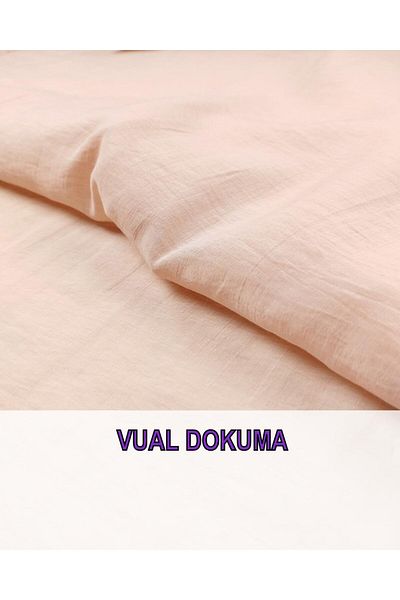 Kumaş Parça Pink Salmon Aerobin Voile - Υφαντό, Χρώμα: 140