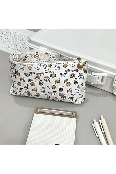 Kawai Cute Pen Holder with Puppy Dog Pattern