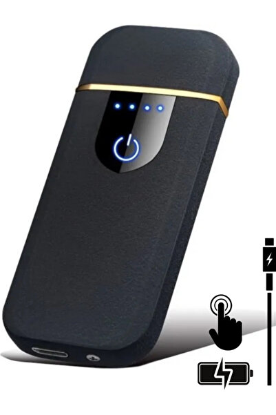 CREACTOR Parmak Izi Dokunmatik Çakmak Usb Şarj Anti-rüzgar Elektronik ÇAKMAK E1
