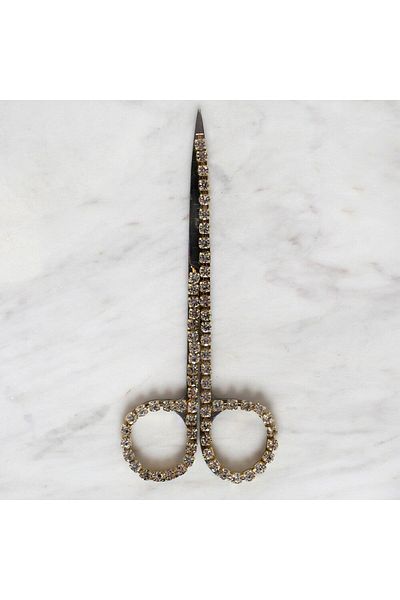 shop Loren Promise and Engagement Scissors with Stones - Silver