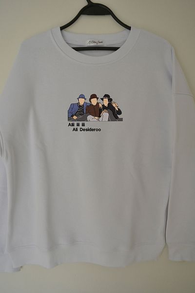 EldenStitch Φούτερ MFÖ Κεντημένο Unisex Oversize